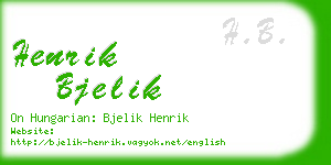 henrik bjelik business card